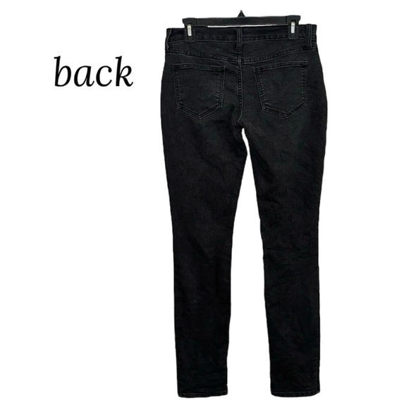 OLD NAVY The Flirt Skinny Jeans Black Denim Stretch 5-pocket Junior Women's 2 - Picture 7 of 15